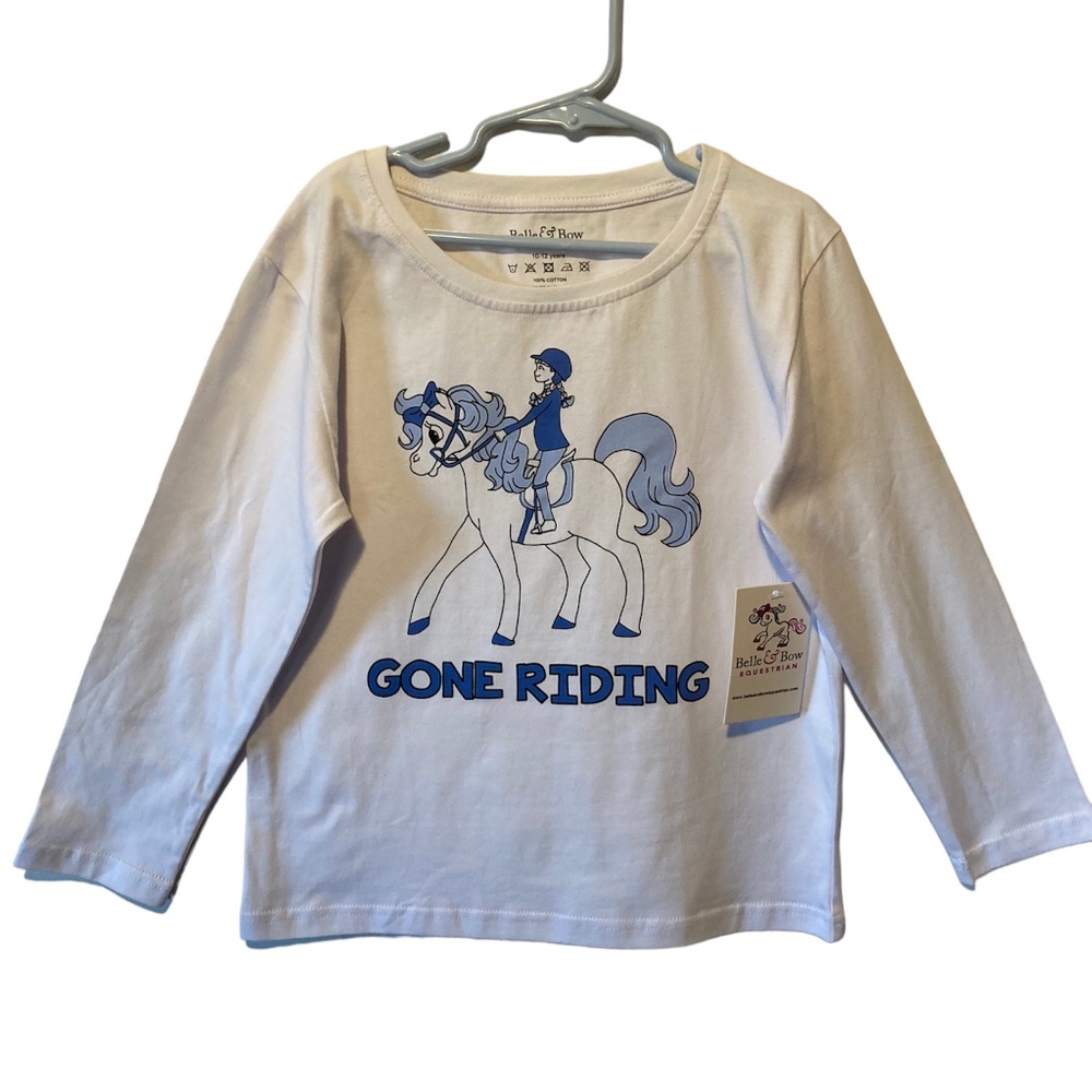 Belle and Bow Equestrian Girls Long-Sleeve Shirt